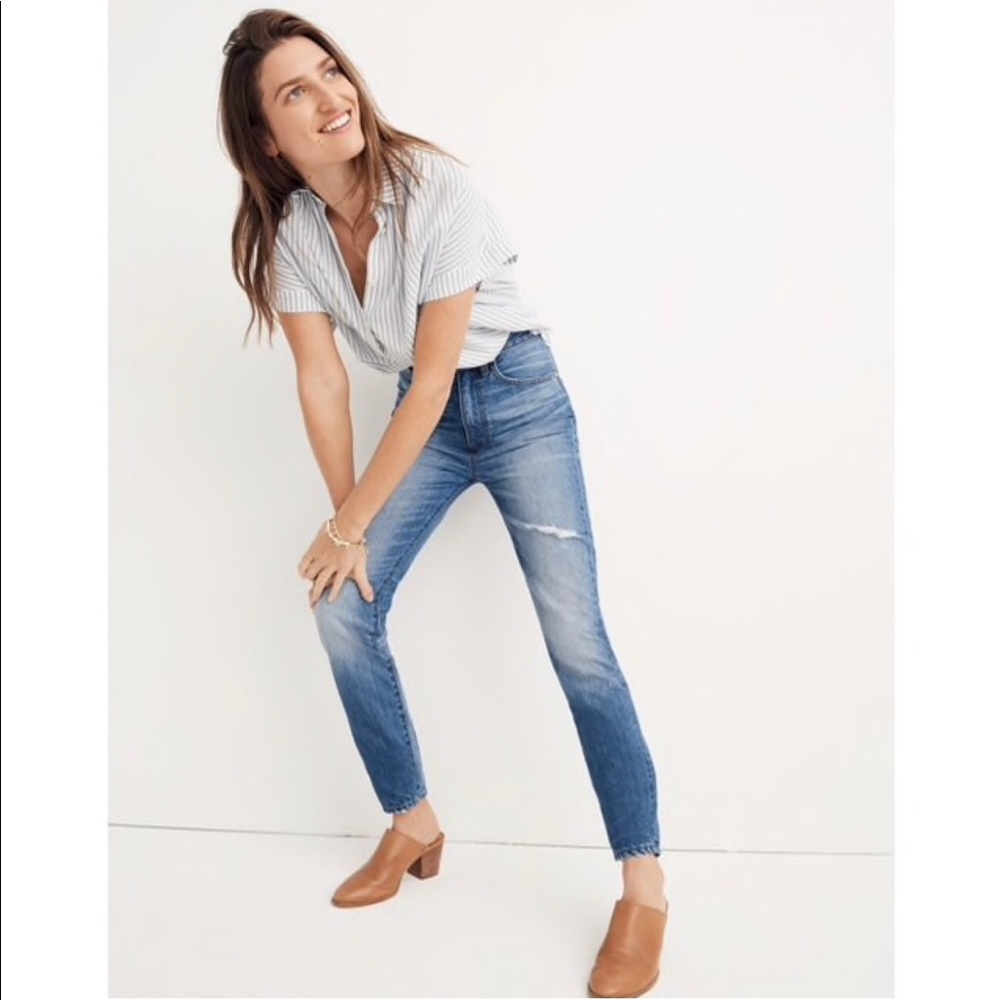 MADEWELL NEW rigid high rise skinny jeans